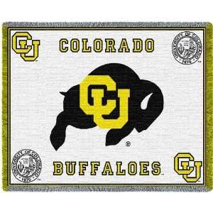  University of Colorado Buffalo Jacquard Woven Throw   69 