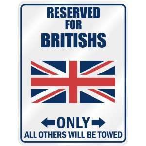 New  Reserved Only For British   Flag Nation  United Kingdom Parking 