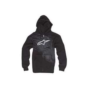  ALPINESTARS HOON ZIP FLEECE HOODY (LARGE) (BLACK 