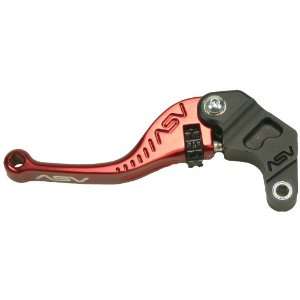 ASV Inventions CRF341 SR F3 Red Sport Shorty Clutch Lever for Kawasaki 