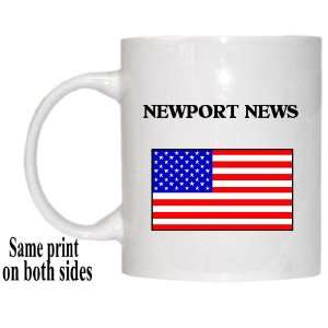  US Flag   Newport News, Virginia (VA) Mug 