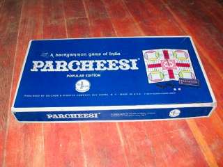 Vintage Parcheesi Game Popular Edition 1959 1969  