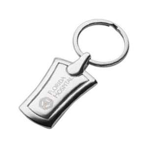  Perspective   Unique 1 1/4 x 3 chrome keyring. Office 