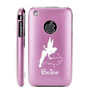 Apple iPhone 3G 3GS Light Pink E14 Aluminum Metal Back Case Tinkerbell 