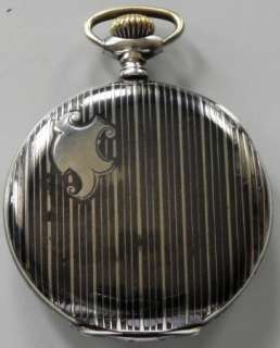 Vintage Pocket watch URANIA Silver & enamel Nielo case  