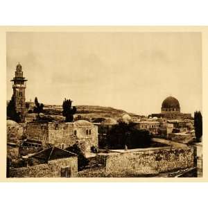  1925 Jerusalem Temple Mount Noble Sanctuary Old City 