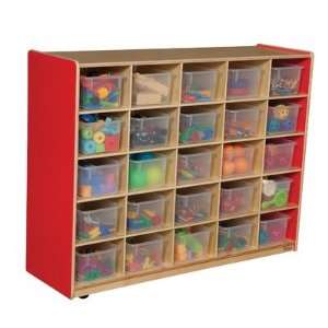 Twenty Five Tray Storage Unit Tray Type Assorted Tray, Color Natural 