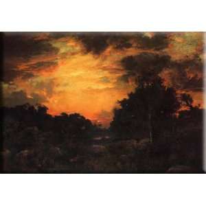  Sunset on Long Island 30x21 Streched Canvas Art by Moran 