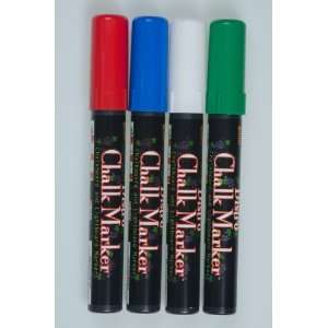  Chalk Dry Erase Markers   Red, Blue, White, Green Office 