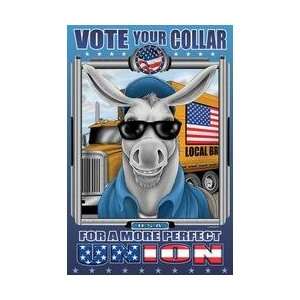  Vote Your Collar for a More perfect Union 12x18 Giclee on 