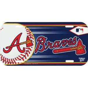  Atlanta Braves   Baseball License Plate MLB Pro Baseball 