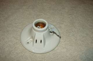 Vintage/Antique? Porcelain Light Fixture Lamp Holder  