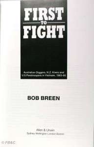 First to Fight   Breen 1988 ANZUS Brigade Vietnam 1965  