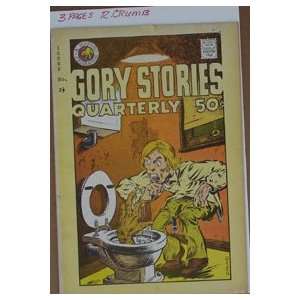 Crumb Gory Stories Quarterly Underground Comic #2 1/2 With (3) Pages 