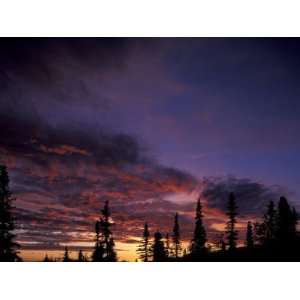  Solstice Sunset atop Midnight Dome, Dawson City, Yukon 