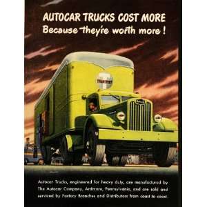  Semi Truck Ardmore Pennsylvania   Original Print Ad