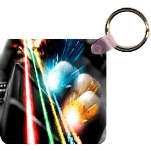 Guitar Rainbow Glow Art Key Chain   Ideal Gift for all 