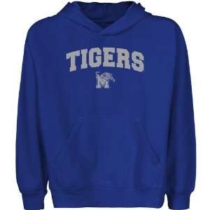  NCAA Memphis Tigers Youth Royal Blue Logo Arch Pullover 