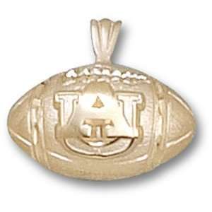  Auburn Tigers AU Football Pendant (Gold Plated) Sports 