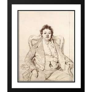 Ingres, Jean Auguste Dominique 20x23 Framed and Double Matted Charles 