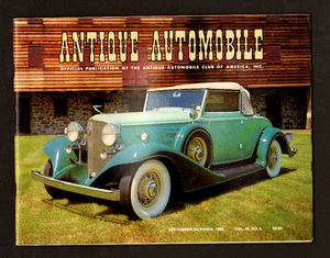 1980 Antique Automobile Magazine September/October Issue  