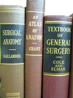 Lot of 23 Antique Vintage Surgical Medical Books from 1930s to 1950s 