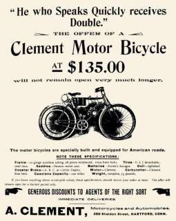 1895 Clement & Cie Original Vintage Safety Bicycle Antique Velo Ancien