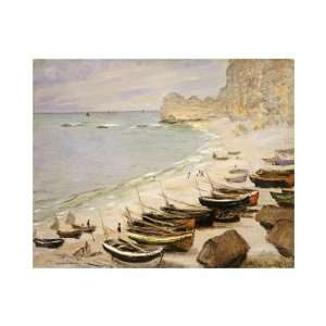  Boat On The Beach At Etretat by Claude Monet. size 20 