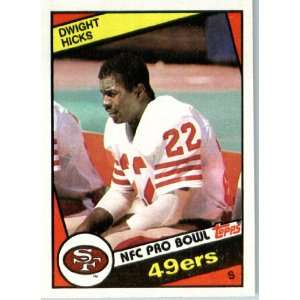  1984 Topps # 356 Dwight Hicks San Francisco 49ers Football 