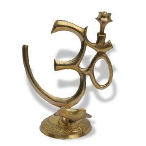  Aum(Om) Diya Brass Handmade Artifact