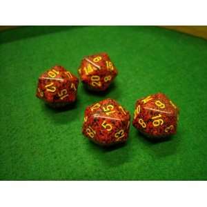  Speckled Mercury 20 Sided Dice Toys & Games