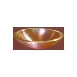 HP Austin V12 Hand Hammered Basin 16 Gauge Copper Vessel Sink with 1.5 