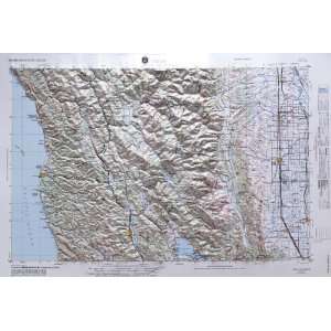  UKIAH REGIONAL Raised Relief Map in the state of 