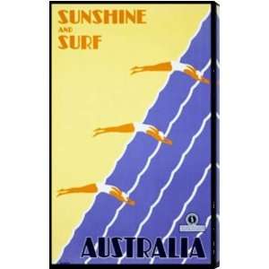  Australia Sunshine and Surf AZV00259 framed art