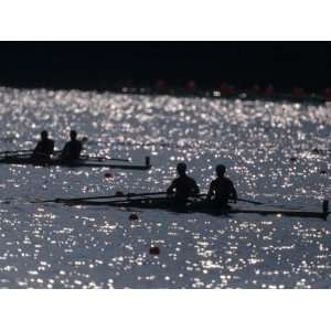  of Mens Pairs Rowing Teams in Action, Atlanta, Georgia, USA 