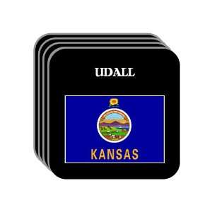  US State Flag   UDALL, Kansas (KS) Set of 4 Mini Mousepad 