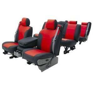   CSC1A6VO7023 Red/Black Leatherette Custom Seat Cover Automotive