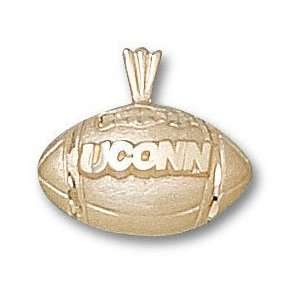  Connecticut Huskies 10K Gold UCONN Football Pendant 