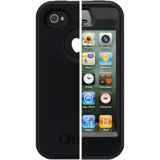 Otter Box Defender Case for iPhone 4/4S (BLACK) With BELT CLIP &Screen 