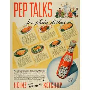  1935 Ad H. J. Heinz 57 Tomato Ketchup Uses Condiments 