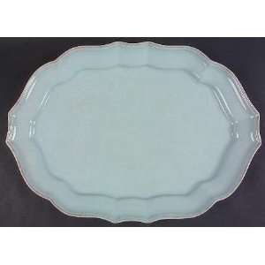  Casafina Impressions RobinS Egg Blue Oval Serving Platter 