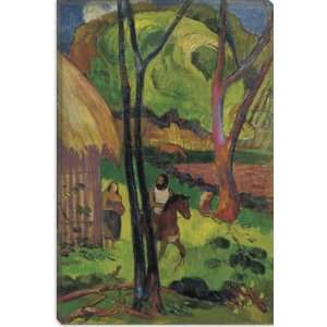  Cavalier Devant La Case 1902 by Paul Gauguin Canvas 