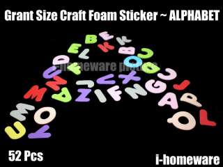 50   100 Pcs x ALPHABET LETTER Craft Foam 3D Crafts Self Adhesive 