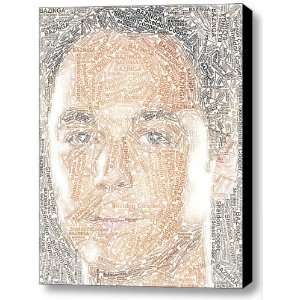 The Big Bang Theory Sheldon Cooper Bazinga Word Mosaic Framed 9x11 