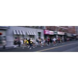 in New York City Marathon, Manhattan Avenue, Greenpoint, Brooklyn, New 
