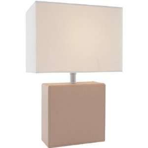 Table Lamp   Leandra Collection Tan Leather