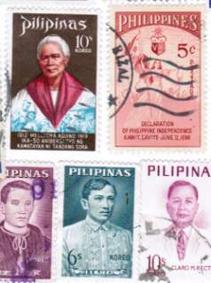 Philippines, 100 different stamps collection  