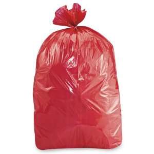    36 x 58 44 55 Gallon 1.5 Mil Red Trash Liners