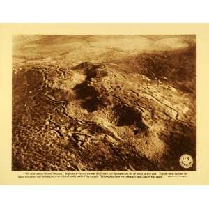  1920 Rotogravure WWI High Explosives Shell Fire Craters 