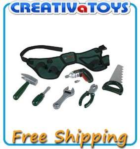 Childrens Role Play Bosch Replica  Tool Belt + Drill + Tools 8493 